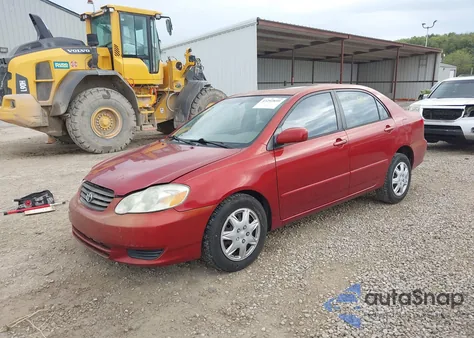 2003 Toyota Corolla Le z USA, uszkodzony, nr VIN 2T1BR32E63C103376